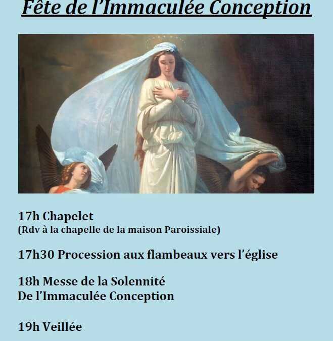 Fête de l’Immaculée Conception paroisse St Blaise de Mauvezin